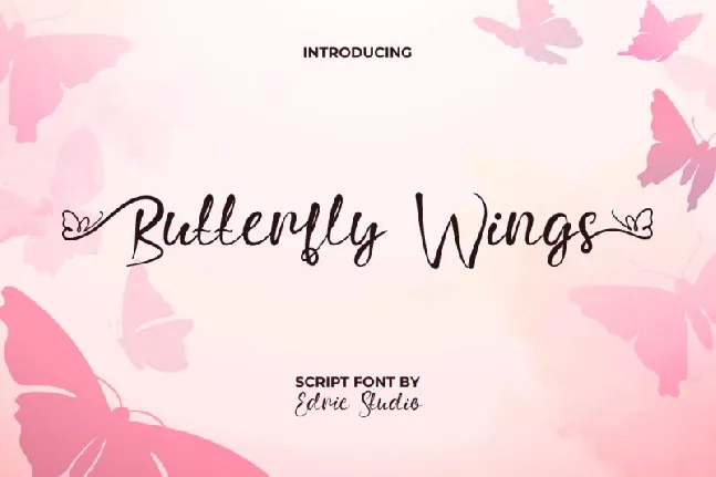 Butterfly Wings font