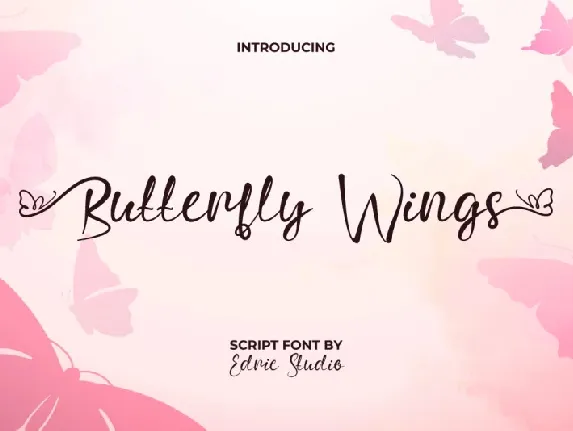 Butterfly Wings font