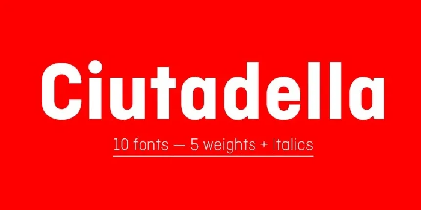 Ciutadella Family font