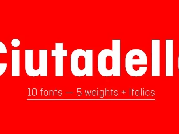 Ciutadella Family font