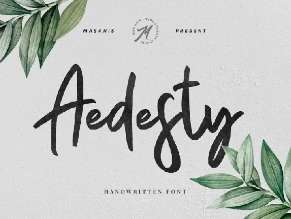 Aedesty Handwritten font