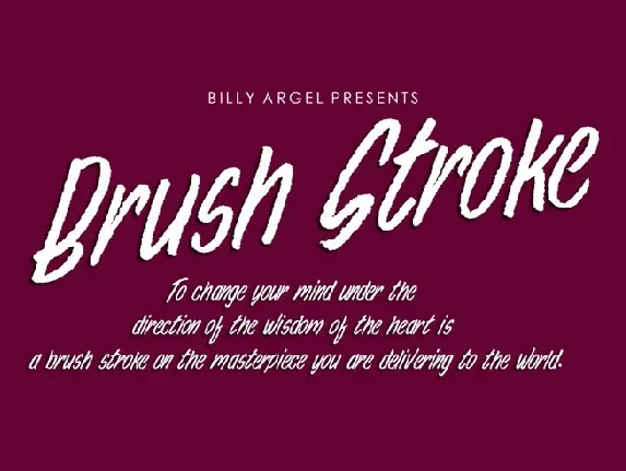 Brush Stroke font