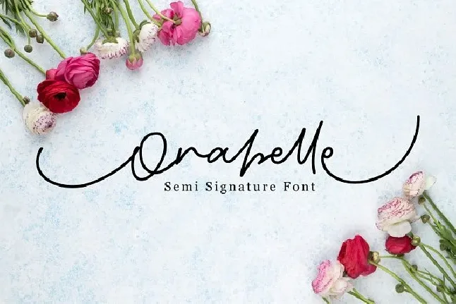 Orabelle Signature font