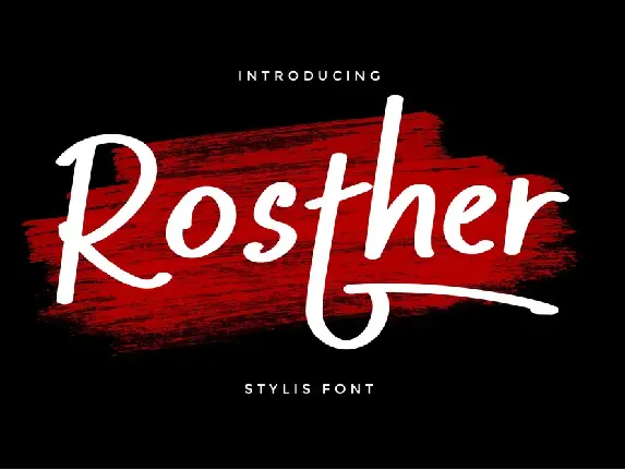 Rosther font