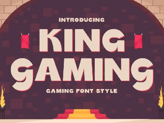 King Gaming Free Trial font