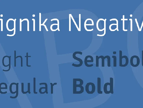 Signika Negative font