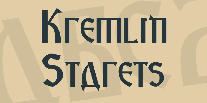 Kremlin Starets font