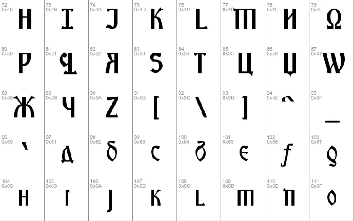 Kremlin Starets font