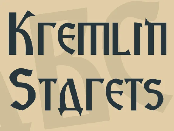 Kremlin Starets font