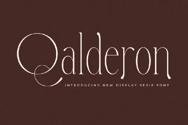 Qalderon font