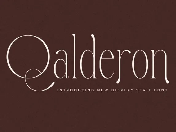 Qalderon font