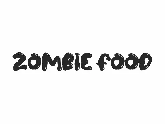 Zombie Food font