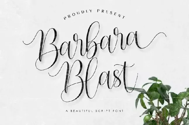 Barbara Blast font