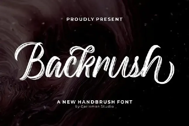 Backrush Brush font