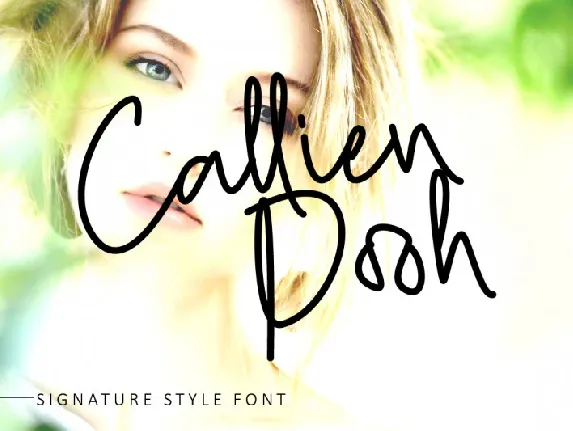 Callien Pooh Signature font