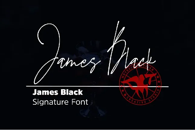 James Black Signature font