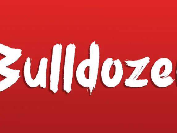 Bulldozer font