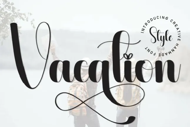 Vacation font