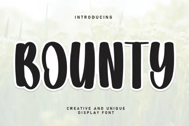 Bounty Display font