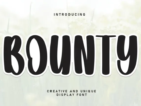 Bounty Display font