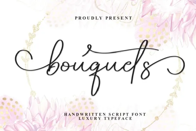 Bouquets Calligraphy font