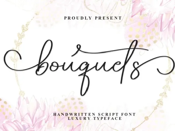 Bouquets Calligraphy font