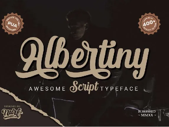 Albertiny Calligraphy font