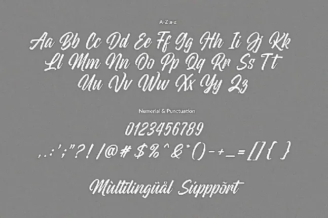 Wildline font