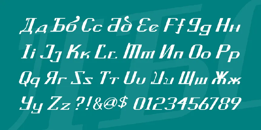 Kremlin Soviet Italic font