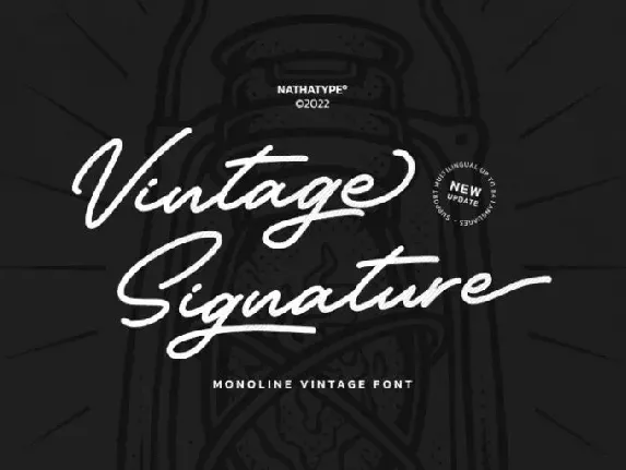 Vintage Signature font