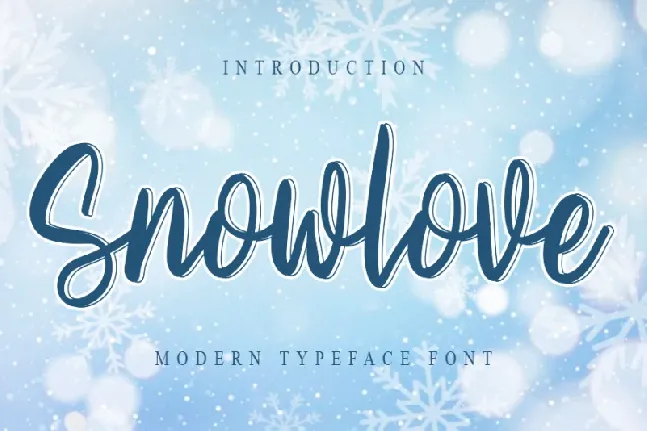 Snowlove Script font