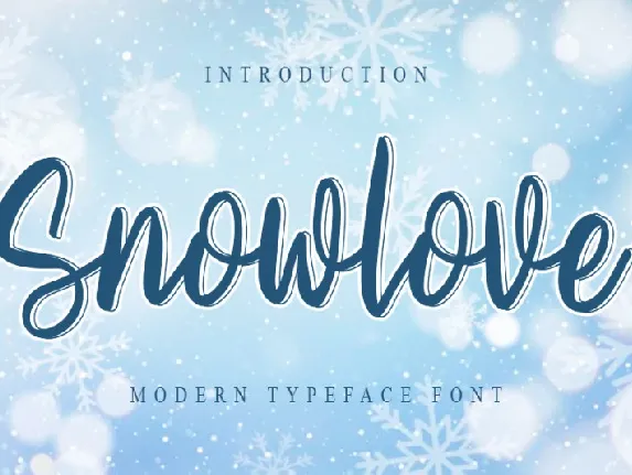 Snowlove Script font