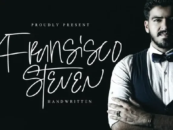 Steven Fransisco Handwritten font