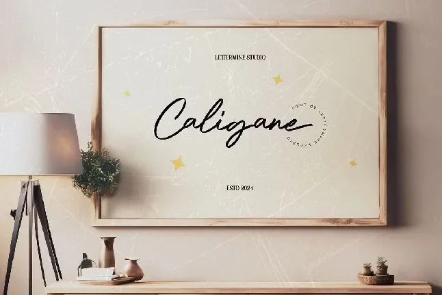 Caligane font