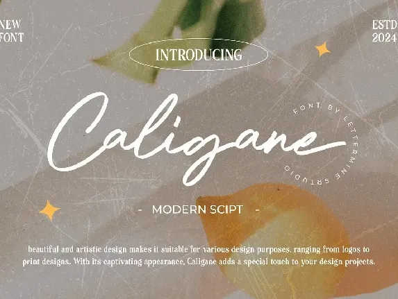 Caligane font