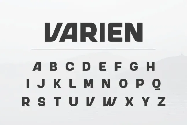 Varien font