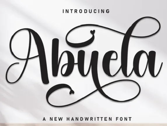 Abuela Script font