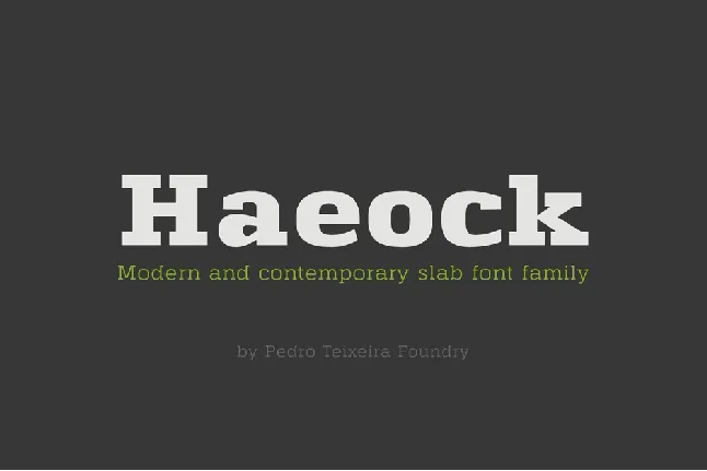 Haeock Family font