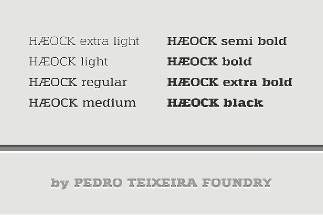 Haeock Family font