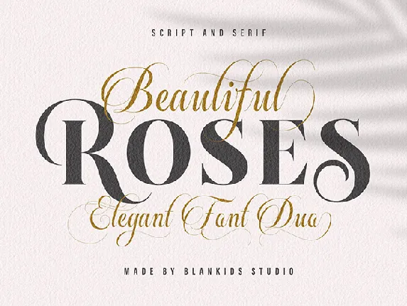 Beautiful Roses font