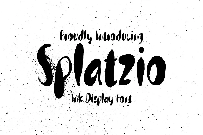 Splatzio-demo font