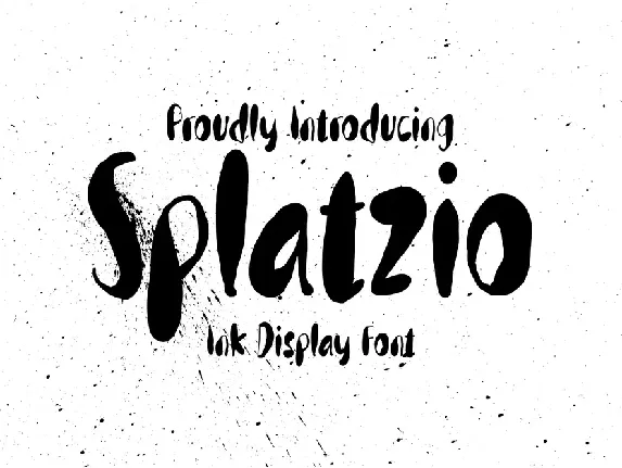 Splatzio-demo font