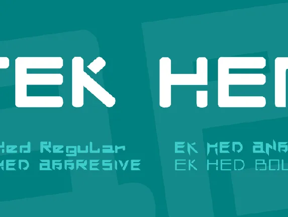 TEK HED font