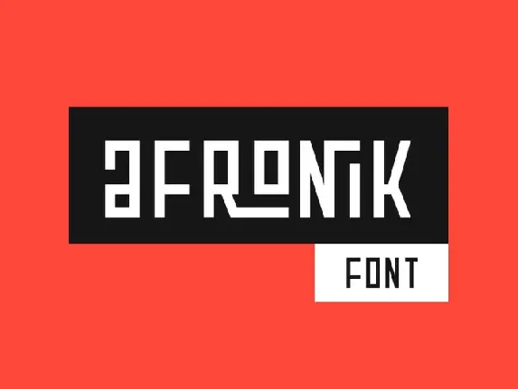 Afronik font