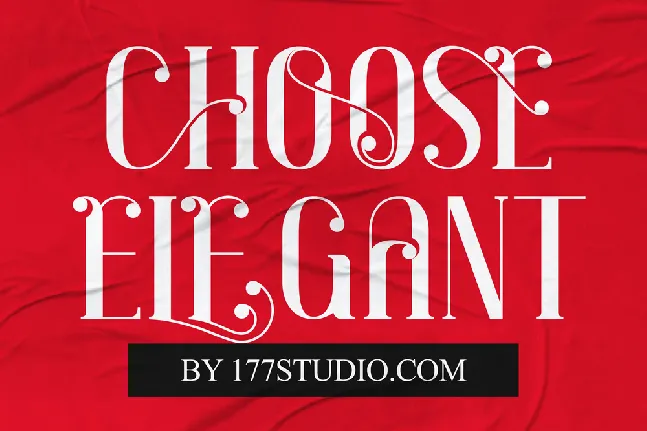 Choose Elegant font