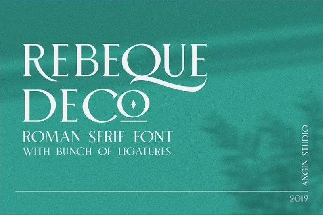 Rebeque Deco Serif font