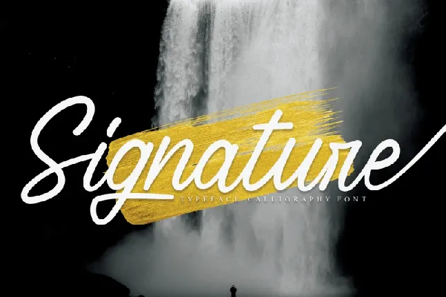 Signature Script font