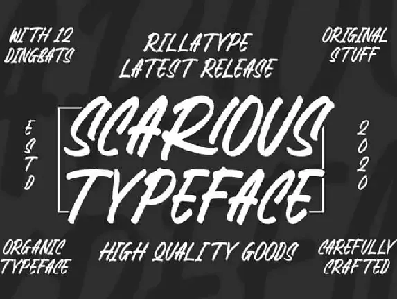 Scarious Brush font