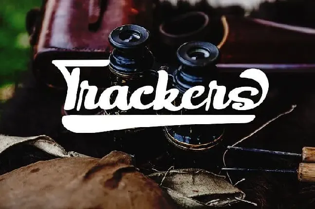 Trackers Bold Script font