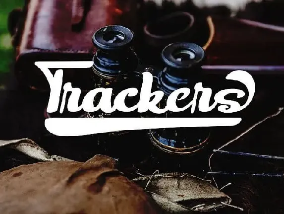 Trackers Bold Script font